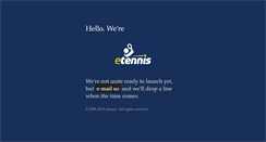 Desktop Screenshot of etennis.com