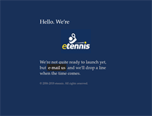 Tablet Screenshot of etennis.com